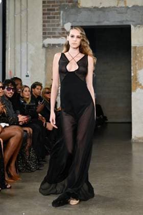 PFW - Pressiat Runway A model walks the runway during the Pressiat Womenswear Spring Summer 2026 show as part of Paris Fashion Week on September 30, 2025 in Paris, France. Photo by Jana Call me J ABACAPRESS.COM Paris Ile de France France  Copyright: xJanaxCallxmexJ ABACAx