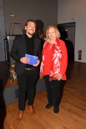 Marek Wiechers Kulturreferent Sabine Leutheusser-Schnarrenberger Bundesjustizministerin a.D Muenchen 30.09.2025 Literaturhaus Publizistikpreises 2025 an die Journalistin Annette Rammelsberger SZ Publizistikpreis ist mit 10.000 Euro dotiert wird, alternierend mit dem Literatur und Uebersetzungspreis, alle drei Jahre vergeben. Muenchen