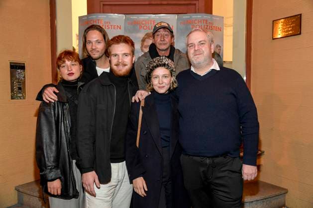 abb Nils Hausotte, Matti Schuldt, Magdalena Laubisch und Dustin Loose Schauspieler beim des Fotocalls des ARD SWR Thrillers Die Nichte des Polizisten im BABYLON Kino, Berlin, den 30.09.2025 Berlin Deutschland