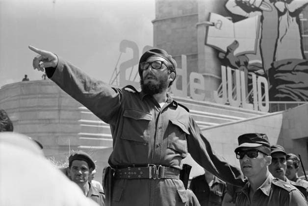 Havana, Cuba. Leader of the United Revolutionary Organisations, Prime Minister of Cuba Fidel Castro Ruz (C) attends celebrations marking the seventh anniversary of the assault on the Moncada military barracks of the government troops in Santiago de Cuba by revolutionaries led by F. Castro and the beginning of the Cuban Revolution. Valentin Sobolev TASS  32423138