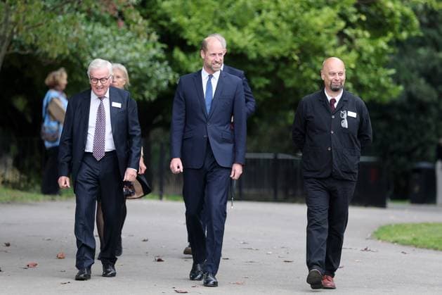 The Prince Of Wales Attends The Global Humanitarian Memorial Launch LONDON, ENGLAND - OCTOBER 01: Prince William, Prince of Wales as he attends the launch of the Global Humanitarian Memorial on October 01, 2025 in London, England. The memorial, which was created by Michael Landy and the Humanitarian Memorial Committee, celebrates humanitarians across the world and pays tribute to all those who have lost their lives whilst delivering humanitarian aid., Credit:Chris Jackson Avalon United Kingdom, England, London, Gunnersbury Park Museum Copyright: xChrisxJacksonx xAvalonx 1042327417