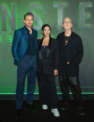 September 30, 2025, New York, Ny, United States: Charlie Hunnam, Bela Bajaria and Ryan Murphy attend the World Premiere of NETFLIX Monster: The Ed Gein Story . Held at The Plaza Hotel in New York. Dinara Khairova Zuma Presss. September 30, 2025. New York United States - ZUMAp281 20250930_zea_p281_022 Copyright: xPhotoxImagexPressx