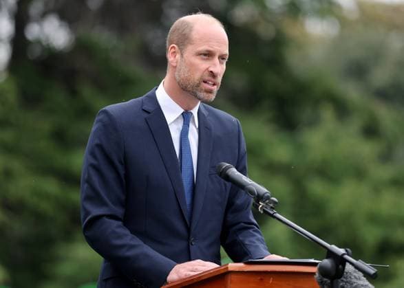 The Prince Of Wales Attends The Global Humanitarian Memorial Launch LONDON, ENGLAND - OCTOBER 01: Prince William, Prince of Wales speaks at the launch of the Global Humanitarian Memorial on October 01, 2025 in London, England. The memorial, which was created by Michael Landy and the Humanitarian Memorial Committee, celebrates humanitarians across the world and pays tribute to all those who have lost their lives whilst delivering humanitarian aid., Credit:Chris Jackson Avalon United Kingdom, England, London, Gunnersbury Park Museum Copyright: xChrisxJacksonx xAvalonx 1042353141