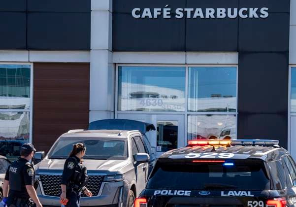 October 1, 2025, Laval, Pq, CANADA: Laval Police respond to a shooting in Laval, Que., on Wednesday, Oct. 1, 2025. Laval CANADA  - ZUMAc35_ 20251001_zaf_c35_053 Copyright: xChristinnexMuschix