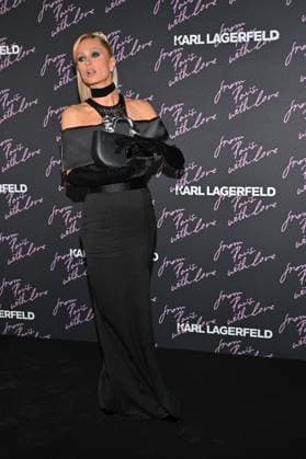 PFW Karl Lagerfeld From Paris With Love Party Paris Hilton attending the Karl Lagerfeld From Paris With Love party during Paris Fashion Week in Paris, France on October 1, 2025. Photo by Julien Reynaud APS-Medias ABACAPRESS.COM Paris France  Copyright: xReynaudxJulien APS-Medias ABACAx