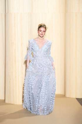 PFW - Christophe Guillarme Runway A model presents a creation by Christophe Guillarme for the Women Ready-to-wear Spring-Summer 2026 collection as part of the Paris Fashion Week, in Paris on September 30, 2025.Photo by Eliot Blondet ABACAPRESS.COM Paris France France  Copyright: xBlondetxEliot ABACAx