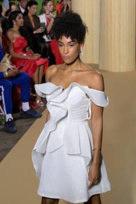 PFW - Christophe Guillarme Runway A model walks the runway during the Christophe Guillarme Womenswear Spring Summer 2026 show as part of Paris Fashion Week on October 1, 2025 in Paris, France. Photo by Jana Call me J ABACAPRESS.COM PParis Ile de France France  Copyright: xJanaxCallxmexJ ABACAx