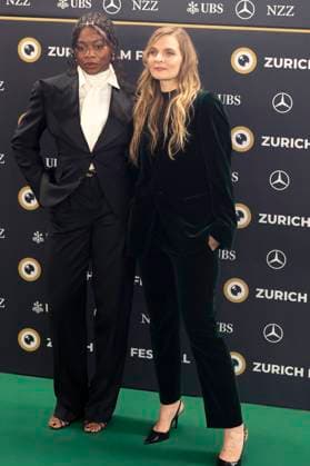 Nia DaCosta und Hildur Gudnadottir bei der Premiere des Amazon Prime Video Films Hedda auf dem 21. Zurich Film Festival 2025 im Kongresssaal. Zürich, 01.10.,2025