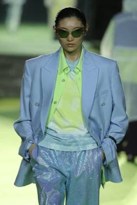 PFW - Casablanca Runway A model walks the runway during the Casablanca Womenswear Spring Summer 2026 show as part of Paris Fashion Week on October 01, 2025 in Paris, France. Photo by Alain-Gil Gonzalez ABACAPRESS.COM Paris France  Copyright: xGonzalezxAlain-Gil ABACAx