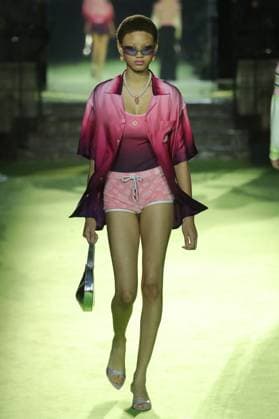 PFW - Casablanca Runway A model walks the runway during the Casablanca Womenswear Spring Summer 2026 show as part of Paris Fashion Week on October 01, 2025 in Paris, France. Photo by Alain-Gil Gonzalez ABACAPRESS.COM Paris France  Copyright: xGonzalezxAlain-Gil ABACAx