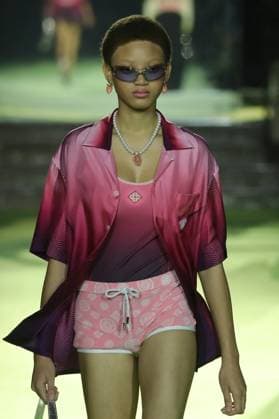 PFW - Casablanca Runway A model walks the runway during the Casablanca Womenswear Spring Summer 2026 show as part of Paris Fashion Week on October 01, 2025 in Paris, France. Photo by Alain-Gil Gonzalez ABACAPRESS.COM Paris France  Copyright: xGonzalezxAlain-Gil ABACAx