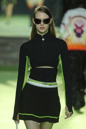 PFW - Casablanca Runway A model walks the runway during the Casablanca Womenswear Spring Summer 2026 show as part of Paris Fashion Week on October 01, 2025 in Paris, France. Photo by Alain-Gil Gonzalez ABACAPRESS.COM Paris France  Copyright: xGonzalezxAlain-Gil ABACAx