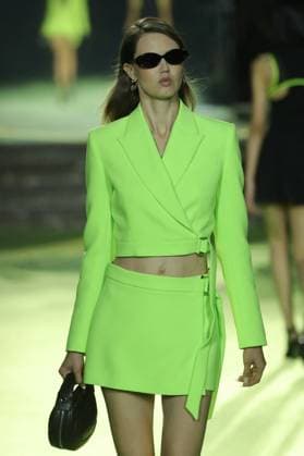 PFW - Casablanca Runway A model walks the runway during the Casablanca Womenswear Spring Summer 2026 show as part of Paris Fashion Week on October 01, 2025 in Paris, France. Photo by Alain-Gil Gonzalez ABACAPRESS.COM Paris France  Copyright: xGonzalezxAlain-Gil ABACAx