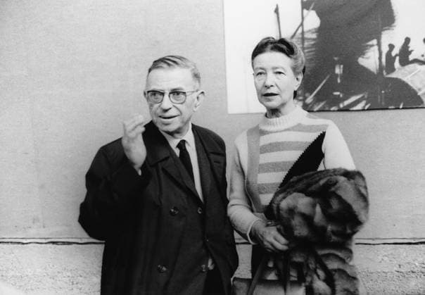 Simone de Beauvoir and Jean-Paul Sartre RECORD DATE NOT STATED *** Simone de Beauvoir and Jean Paul Sartre RECORD DATE NOT STATED  Copyright: x SergexHambourg Opale.photox