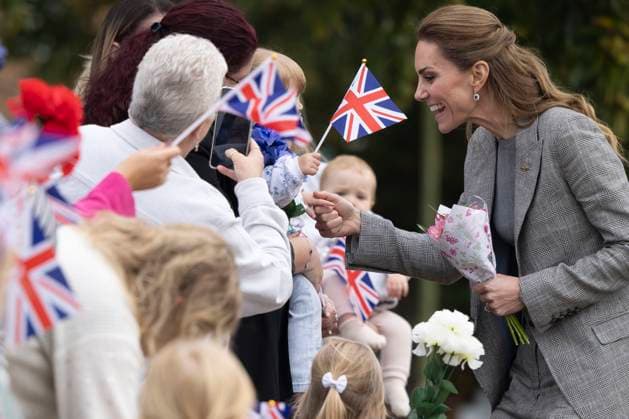 . 02 10 2025. Coningsby, United Kingdom. Kate Middleton, the Princess of Wales, during a visit to RAF Coningsby, United Kingdom.  xPoolx xi-Imagesx IIM-26267-0008