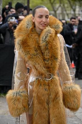 PFW Rabanne Outside Arrivals Carla Ginola arriving at Rabanne show during Paris Fashion Week in Paris, France on October 2, 2025. Photo by Julien Reynaud APS-Medias ABACAPRESS.COM Paris France  Copyright: xReynaudxJulien APS-Medias ABACAx