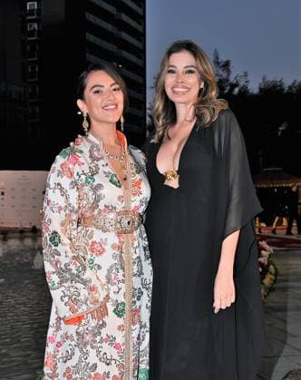 Milan, Italy Il Filo del Coraggio fashion show event dedicated to women against violence by the Italian-Moroccan designer Hnia Harrati at the Fontana e Rocce of Palazzo Lombardia during Fashion Week. Celebrities, institutions and associations are present. In the photo: Rajae Bezzaz, Aida Yespica  Copyright: xNickxZonnax xipa-agency.netx xNickxZonnax IPA_Agency_IPA66058159