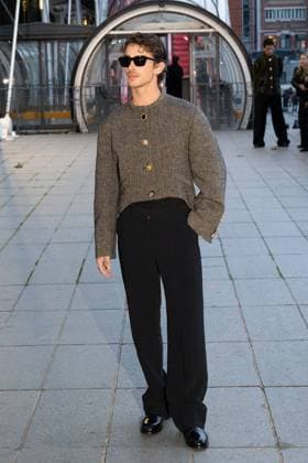 PFW - Schiaparelli Womenswear Spring-Summer - Arrivals NB Manu Rios arriving at the Schiaparelli Womenswear Spring-Summer 2026 show as part of Paris Fashion Week on October 02, 2025 in Paris, France. Photo by Nasser Berzane ABACAPRESS.COM Paris France  Copyright: xBerzanexNasser ABACAx