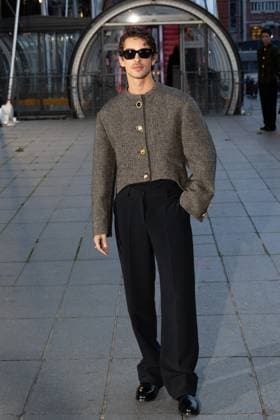 PFW - Schiaparelli Womenswear Spring-Summer - Arrivals NB Manu Rios arriving at the Schiaparelli Womenswear Spring-Summer 2026 show as part of Paris Fashion Week on October 02, 2025 in Paris, France. Photo by Nasser Berzane ABACAPRESS.COM Paris France  Copyright: xBerzanexNasser ABACAx