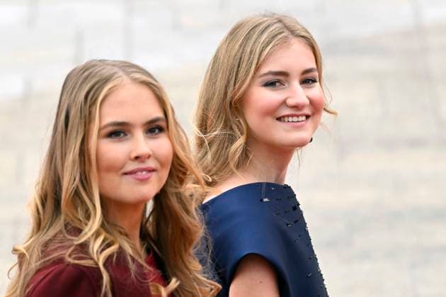 Abdication ceremony of HRH the Grand Duke of Luxembourg (Trounwiessel) LUXEMBOURG CITY, LUXEMBOURG - OCTOBER 03 : Princess Catharina-Amalia of the Netherlands and Princess Elisabeth of Belgium pictured during the Abdication ceremony of HRH the Grand Duke Henri of Luxembourg and Swearing-in ceremony of HRH the Grand Duke Guillaume on Place Guillaume II on October 3, 2025 in Luxembourg City, Luxembourg, 03 10 2025 Luxembourg City Luxembourg  Copyright: xDidierxLebrunx