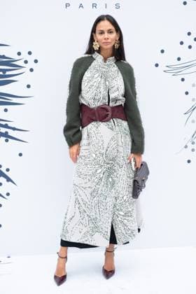 PFW Leonard Paris Photocall Hannah Romao attending the Leonard Paris Womenswear Spring Summer 2026 show as part of Paris Fashion Week in Paris, France on October 03, 2025. Photo by Aurore Marechal ABACAPRESS.COM Paris France  Copyright: xMarechalxAurore ABACAx