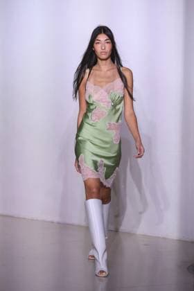 PFW - Vaillant Runway A model walks during the Vaillant show as part of Paris Fashion Week in Paris, France on October 03, 2025. Photo by Jerome Domine ABACAPRESS.COM  Copyright: xDominexJerome ABACAx