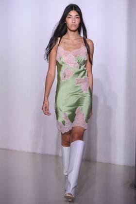 PFW - Vaillant Runway A model walks during the Vaillant show as part of Paris Fashion Week in Paris, France on October 03, 2025. Photo by Jerome Domine ABACAPRESS.COM  Copyright: xDominexJerome ABACAx