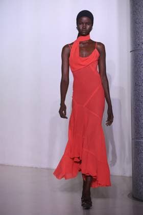 PFW - Vaillant Runway A model walks during the Vaillant show as part of Paris Fashion Week in Paris, France on October 03, 2025. Photo by Jerome Domine ABACAPRESS.COM  Copyright: xDominexJerome ABACAx