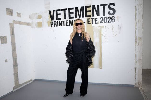 Photocall Vetements Womenswear - PFW Bill Kaulitz attends the Vetements Womenswear Spring Summer 2026 show as part of Paris Fashion Week (PFW) on October 3, 2025 in Paris, France. Photo by Alexis Jumeau ABACAPRESS.COM Paris France  Copyright: xJumeauxAlexis ABACAx