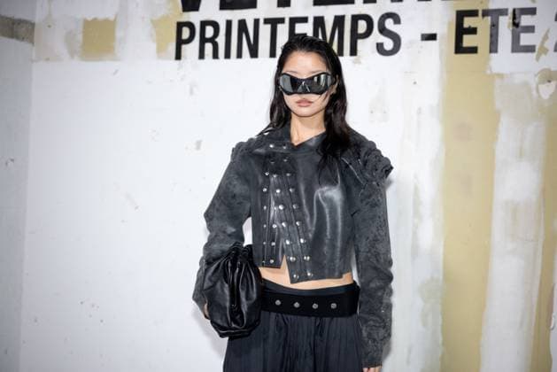 Photocall Vetements Womenswear - PFW Caroline Hu attends the Vetements Womenswear Spring Summer 2026 show as part of Paris Fashion Week (PFW) on October 3, 2025 in Paris, France. Photo by Alexis Jumeau ABACAPRESS.COM Paris France  Copyright: xJumeauxAlexis ABACAx