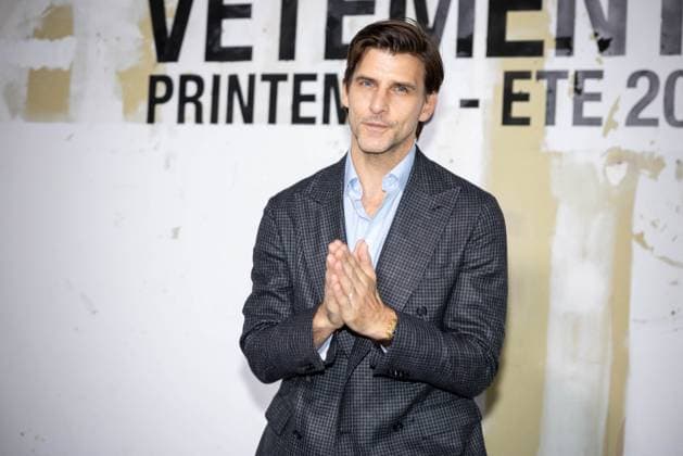 Photocall Vetements Womenswear - PFW Johannes Huebl attends the Vetements Womenswear Spring Summer 2026 show as part of Paris Fashion Week (PFW) on October 3, 2025 in Paris, France. Photo by Alexis Jumeau ABACAPRESS.COM Paris France  Copyright: xJumeauxAlexis ABACAx