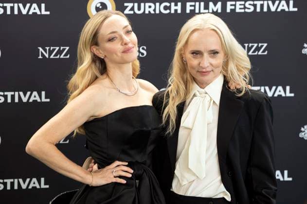 Amanda Seyfried und Mona Fastvold bei der Premiere des Kinofilms The Testament of Ann Lee auf dem 21. Zurich Film Festival 2025 im Kongresssaal. Zürich, 03.10.2025