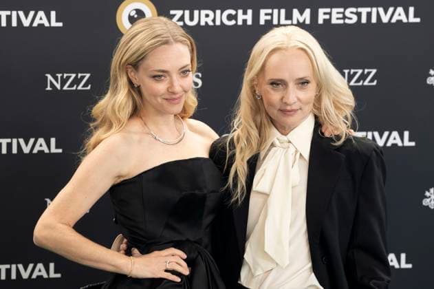Amanda Seyfried und Mona Fastvold bei der Premiere des Kinofilms The Testament of Ann Lee auf dem 21. Zurich Film Festival 2025 im Kongresssaal. Zürich, 03.10.2025