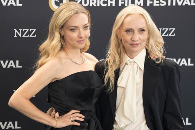 Amanda Seyfried und Mona Fastvold bei der Premiere des Kinofilms The Testament of Ann Lee auf dem 21. Zurich Film Festival 2025 im Kongresssaal. Zürich, 03.10.2025