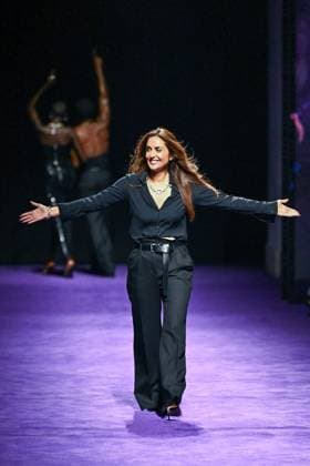 PFW Messika Runway Designer Valerie Messika makes an appearance on the runway during the Messika Womenswear Spring Summer 2026 show as part of Paris Fashion Week in Paris, France on October 03, 2025. Photo by Aurore Marechal ABACAPRESS.COM Paris France  Copyright: xMarechalxAurore ABACAx