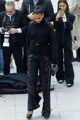 PFW - Elie Saab Womenswear Spring-Summer - Arrivals NB Flora Coquerel arriving at the Elie Saab Womenswear Spring-Summer 2026 show as part of Paris Fashion Week on October 04, 2025 in Paris, France. Photo by Nasser Berzane ABACAPRESS.COM Paris France  Copyright: xBerzanexNasser ABACAx