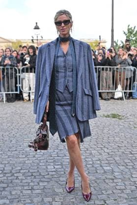 PFW Vivienne Westwood Outside Arrivals Nicky Hilton arriving at Vivienne Westwood show during Paris Fashion Week in Paris, France on October 4, 2025. Photo by Julien Reynaud APS-Medias ABACAPRESS.COM Paris France  Copyright: xReynaudxJulien APS-Medias ABACAx