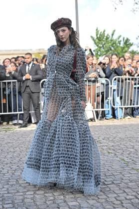 PFW Vivienne Westwood Outside Arrivals Ni Ni arriving at Vivienne Westwood show during Paris Fashion Week in Paris, France on October 4, 2025. Photo by Julien Reynaud APS-Medias ABACAPRESS.COM Paris France  Copyright: xReynaudxJulien APS-Medias ABACAx