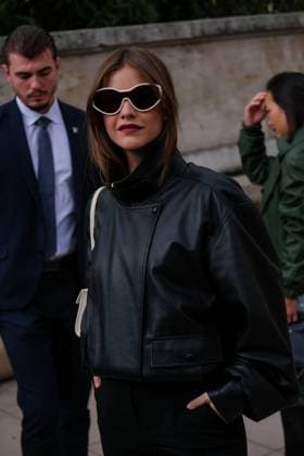 PFW - Elie Saab Outside Arrivals Barbara Palvin attends the Elie Saab Womenswear Spring Summer 2026 show as part of Paris Fashion Week on October 4, 2025 in Paris, France. Photo by Robin Psaila ABACAPRESS.COM Paris France  Copyright: xPsailaxRobin ABACAx