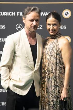 James McAvoy mit Eehfrau Lisa Liberati bei der Premiere des Kinofilms California Schemin auf dem 21. Zurich Film Festival 2025 im Opernhaus. Zürich, 04.10.2025