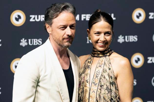 James McAvoy mit Eehfrau Lisa Liberati bei der Premiere des Kinofilms California Schemin auf dem 21. Zurich Film Festival 2025 im Opernhaus. Zürich, 04.10.2025