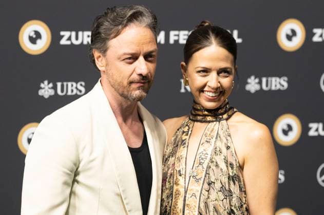 James McAvoy mit Eehfrau Lisa Liberati bei der Premiere des Kinofilms California Schemin auf dem 21. Zurich Film Festival 2025 im Opernhaus. Zürich, 04.10.2025