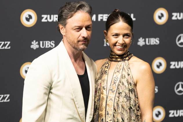 James McAvoy mit Eehfrau Lisa Liberati bei der Premiere des Kinofilms California Schemin auf dem 21. Zurich Film Festival 2025 im Opernhaus. Zürich, 04.10.2025 *** James McAvoy with wife Lisa Liberati at the premiere of the feature film California Schemin at the 21 Zurich Film Festival 2025 at Zurich Opera House, 04 10 2025 Foto:xA.xRaemyx xFuturexImagex schemin_5008