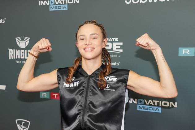 The Ultimate HYPE in Oberhausen Christin Okpara beim Box-Event The Ultimate HYPE in der Rudolf-Weber-Arena Oberhausen am 4. Oktober 2025. Oberhausen Rudolf-Weber-Arena Nordrhein-Westfalen