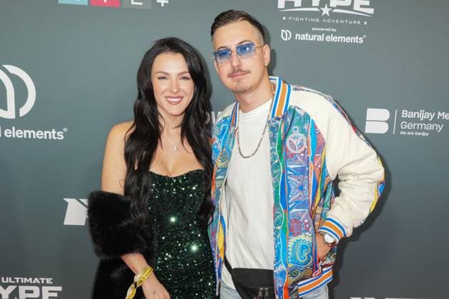 The Ultimate HYPE in Oberhausen Marvin Kleinen und Freundin Jennifer Degenhart beim Box-Event The Ultimate HYPE in der Rudolf-Weber-Arena Oberhausen am 4. Oktober 2025. Oberhausen Rudolf-Weber-Arena Nordrhein-Westfalen