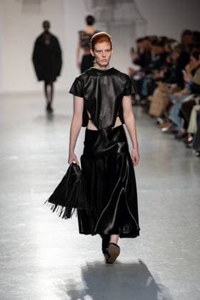 Runway Niccolo Pasqualetti Womenswear - PFW A model mannequin walks the runway during the Niccolò Pasqualetti Womenswear Spring Summer 2026 show as part of Paris Fashion Week on October 5, 2025 in Paris, France. Photo by Alexis Jumeau ABACAPRESS.COM Paris France  Copyright: xJumeauxAlexis ABACAx