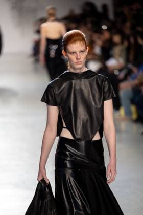 Runway Niccolo Pasqualetti Womenswear - PFW A model mannequin walks the runway during the Niccolò Pasqualetti Womenswear Spring Summer 2026 show as part of Paris Fashion Week on October 5, 2025 in Paris, France. Photo by Alexis Jumeau ABACAPRESS.COM Paris France  Copyright: xJumeauxAlexis ABACAx