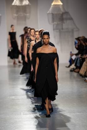 Runway Niccolo Pasqualetti Womenswear - PFW A model mannequin walks the runway during the Niccolò Pasqualetti Womenswear Spring Summer 2026 show as part of Paris Fashion Week on October 5, 2025 in Paris, France. Photo by Alexis Jumeau ABACAPRESS.COM Paris France  Copyright: xJumeauxAlexis ABACAx