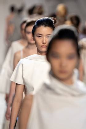 Runway Niccolo Pasqualetti Womenswear - PFW A model mannequin walks the runway during the Niccolò Pasqualetti Womenswear Spring Summer 2026 show as part of Paris Fashion Week on October 5, 2025 in Paris, France. Photo by Alexis Jumeau ABACAPRESS.COM Paris France  Copyright: xJumeauxAlexis ABACAx