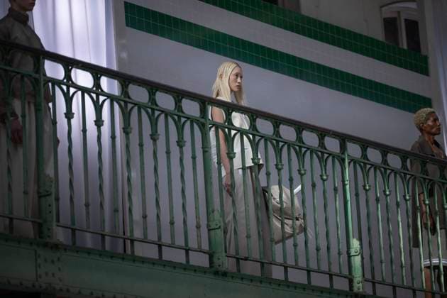 PFW - Lacoste Runway Models present creations by Lacoste for the Women Ready-to-wear Spring-Summer 2026 collection as part of the Paris Fashion Week, in Paris on October 5, 2025. Photo by Eliot Blondet ABACAPRESS.COM Paris France France  Copyright: xBlondetxEliot ABACAx